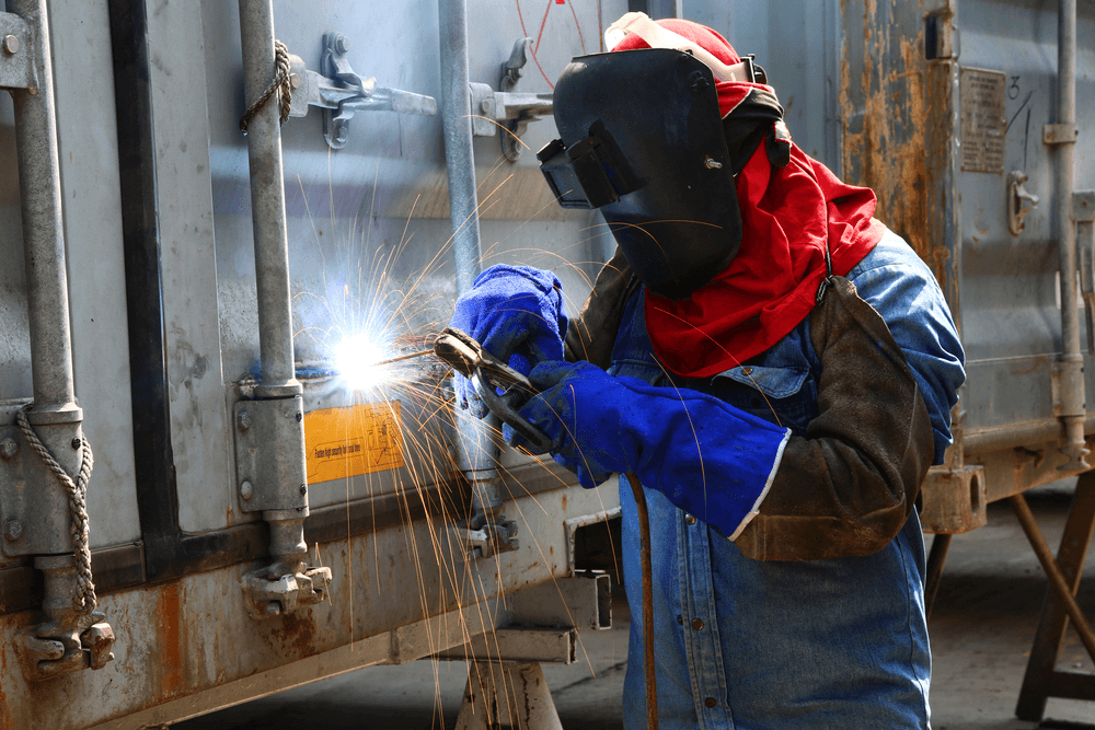 entorno de trabajo de un soldador