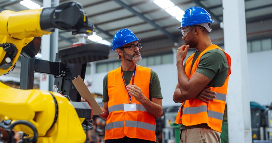 trabajadores siguiendo la ley de prevención de riesgos laborales